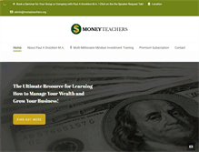 Tablet Screenshot of moneyteachers.org